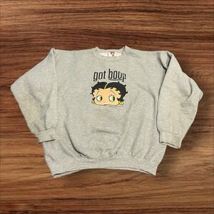 Vintage 1999 Betty Boop Got Boop Crewneck Sweatshirt Medium